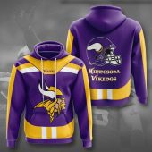 NFL Minnesota Vikings Purple Gold Logo Pullover Hoodie