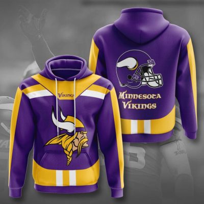 NFL Minnesota Vikings Purple Gold Logo Pullover Hoodie