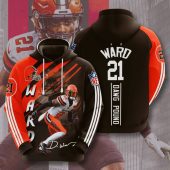 NFL Cleveland Browns Denzel Ward 21 Pullover Hoodie