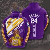 NBA Los Angeles Lakers Kobe Bryant Purple Pullover Hoodie V2