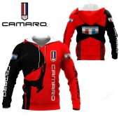 Chevrolet Camaro Skull Red Black Pullover Hoodie V3