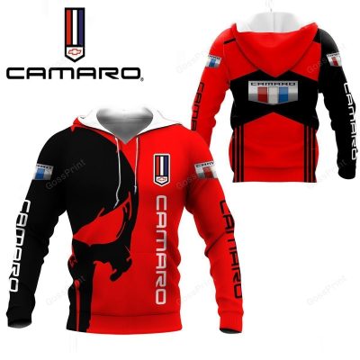 Chevrolet Camaro Skull Red Black Pullover Hoodie V3