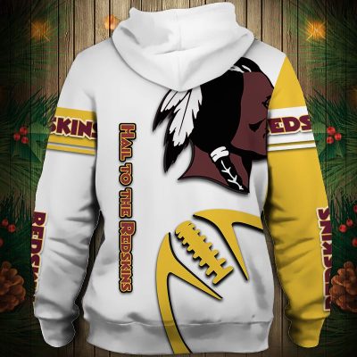 NFL Washington Redskins Limited Edition White Golden Pullover Hoodie