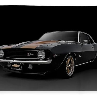 Chevrolet Camaro Z28 1969 Fleece Blanket
