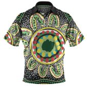 Australia Aboriginal Polo Shirt - Aboriginal Art Painting Decorated With The Colorful Dots Polo Shirt