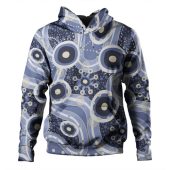 Australia Aboriginal Hoodie - Purple Aboriginal Dot Art Inspired Hoodie