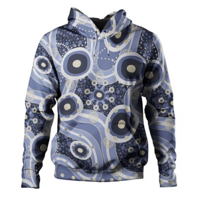 Australia Aboriginal Hoodie - Purple Aboriginal Dot Art Inspired Hoodie