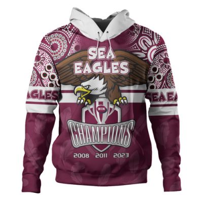 Manly Warringah Sea Eagles Hoodie - Custom Talent Win Games But Teamwork And Intelligence Win Championships With Aboriginal Style
