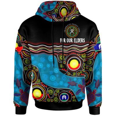 Naidoc Week Hoodie - Custom Australia Culture Art With River And Tortoise Aboriginal Inspired Dot Art Hoodie