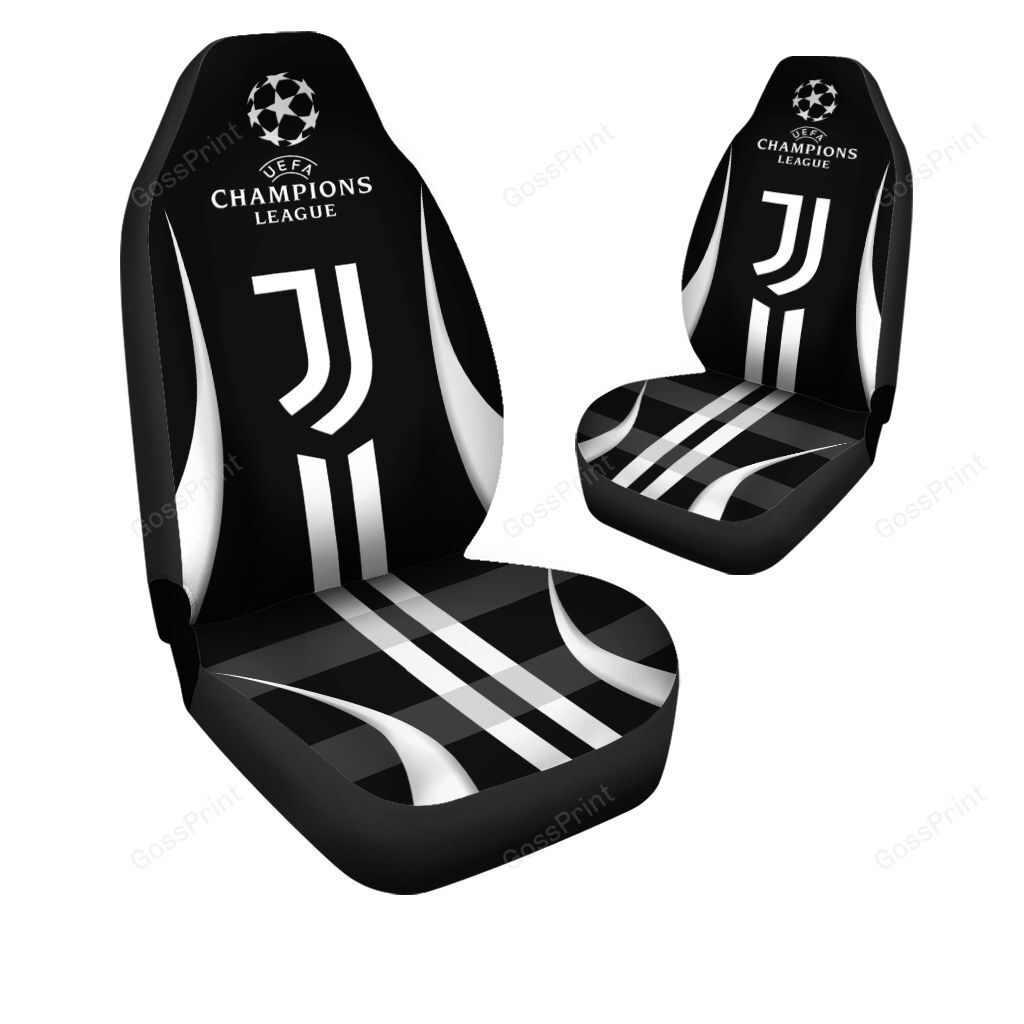 Juventus FC Champions Black Car Seat Covers Juventus FC Champions Black Car Seat Covers