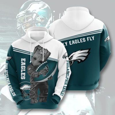 NFL Philadelphia Eagles Baby Groot Pullover Hoodie