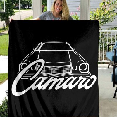 Chevrolet Camaro Black Fleece Blanket