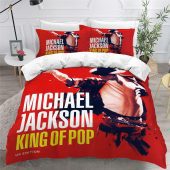 Michael Jackson Red Bedding Set