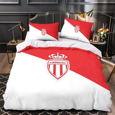 AS Monaco White Red Bedding Set