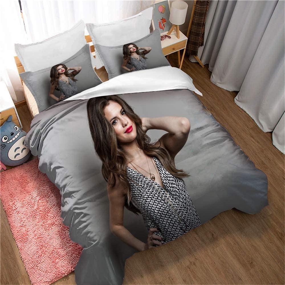 Selena Gomez Grey Bedding Set Selena Gomez Grey Bedding Set