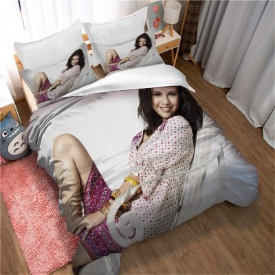 Selena Gomez White Bedding Set V1