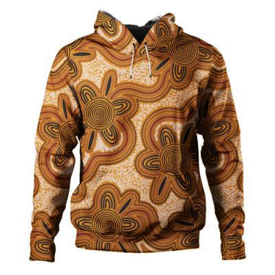 Australia Aboriginal Hoodie - Aboriginal Art Background Connection Concept Hoodie