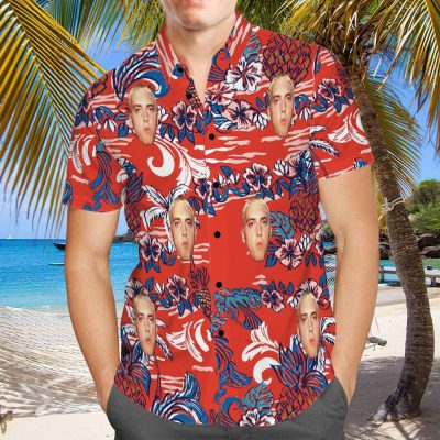 Eminem Vintage Floral Hawaiian Shirt