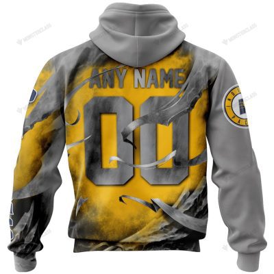 NBA Indiana Pacers Custom Name Number Skull Pullover Hoodie