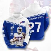 NFL Buffalo Bills Tre'Davious White Blue White Pullover Hoodie