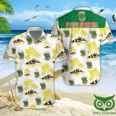FC Pa?os de Ferreira Coconut Tree Hawaiian Shirt