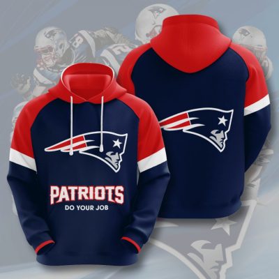 NFL New England Patriots Big Logo Pullover Hoodie