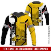 Car Lover - Love Tow Truck Custom Name Pullover Hoodie