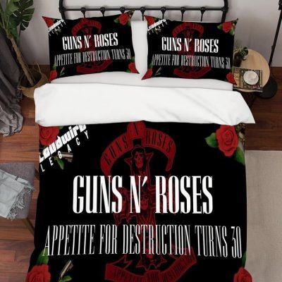 Guns N' Roses Black Bedding Set V1