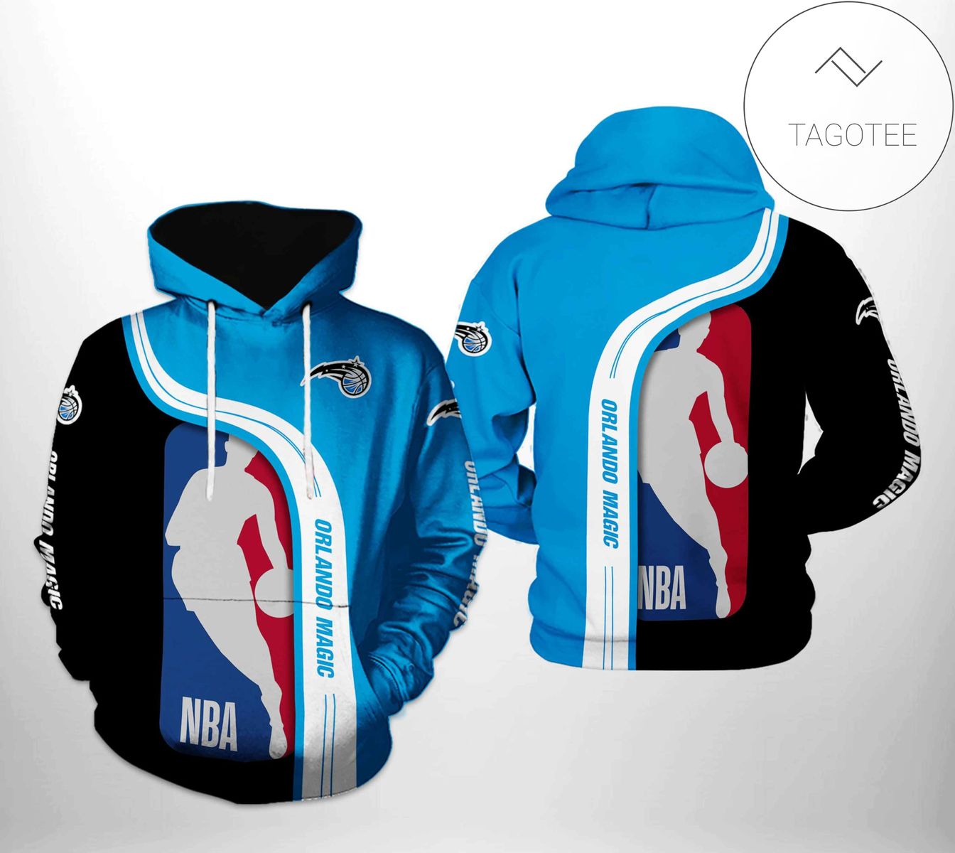 NBA Orlando Magic Black Blue Highway Pullover Hoodie NBA Orlando Magic Black Blue Highway Pullover Hoodie
