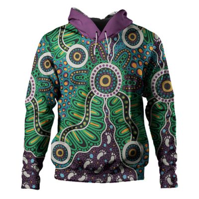 Australia Aboriginal Hoodie - A Dot Painting In The Style Of Indigenous Australian Art Hoodie