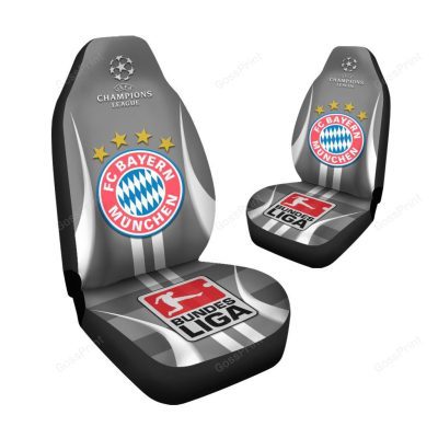 Bayern Munich Silver Champions League Car Seat Covers