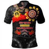 Australia Polo Shirt Aboriginal Indigenous Naidoc Week Dreamtime Dot Painting With Flag
