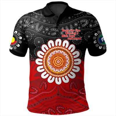 Australia Polo Shirt Aboriginal Inspired Naidoc Half Concept