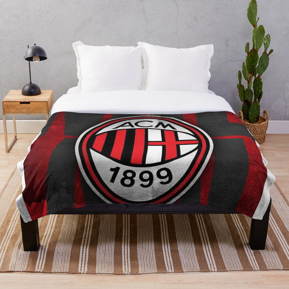 AC Milan 1899 Logo Fleece Blanket AC Milan 1899 Logo Fleece Blanket