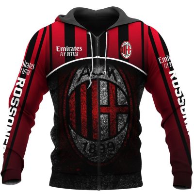 AC Milan 1899 Rossoneri Center Pullover Hoodie