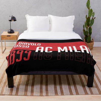 AC Milan Diavolo Rosso Fleece Blanket