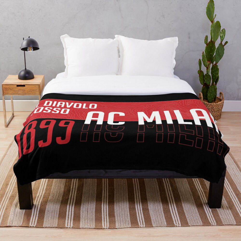 AC Milan Diavolo Rosso Fleece Blanket AC Milan Diavolo Rosso Fleece Blanket