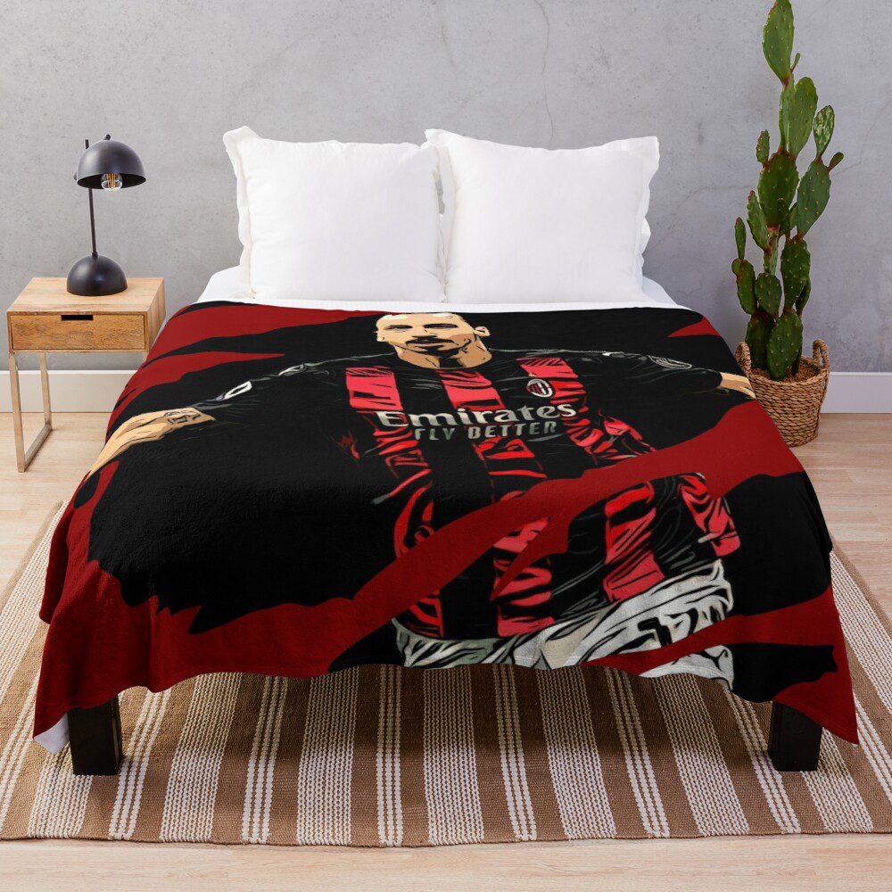 AC Milan Ibrahimovic Edition Fleece Blanket V2 AC Milan Ibrahimovic Edition Fleece Blanket V2