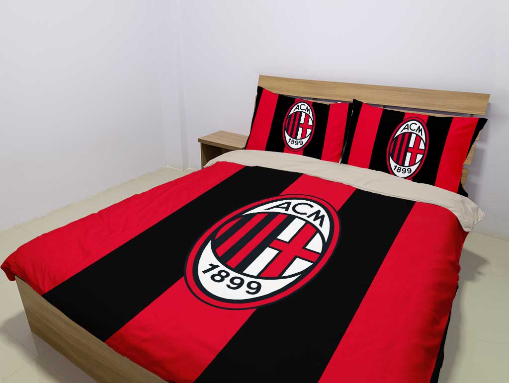 AC Milan Red Black Bedding Set AC Milan Red Black Bedding Set