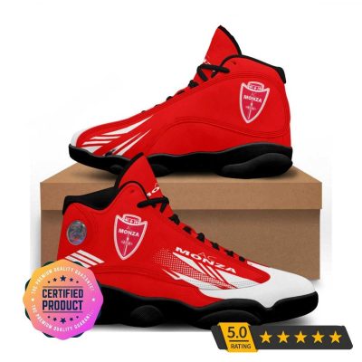AC Monza Red White Style Air Jordan 13 Shoes
