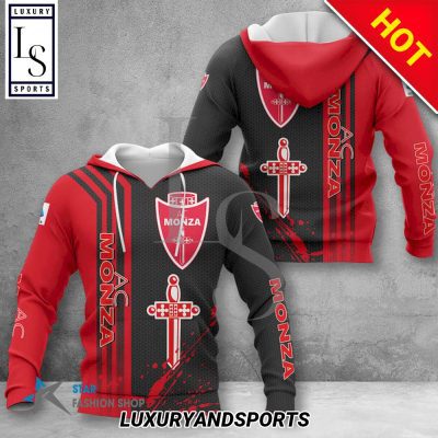 AC Monza Red Black Pullover Hoodie