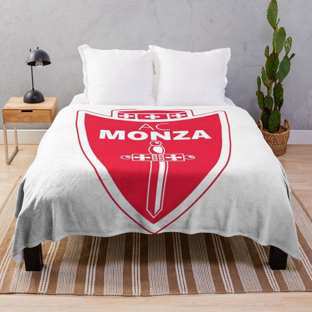 AC Monza White Fleece Blanket AC Monza White Fleece Blanket