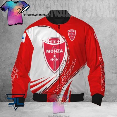 AC Monza Red White Bomber Jacket
