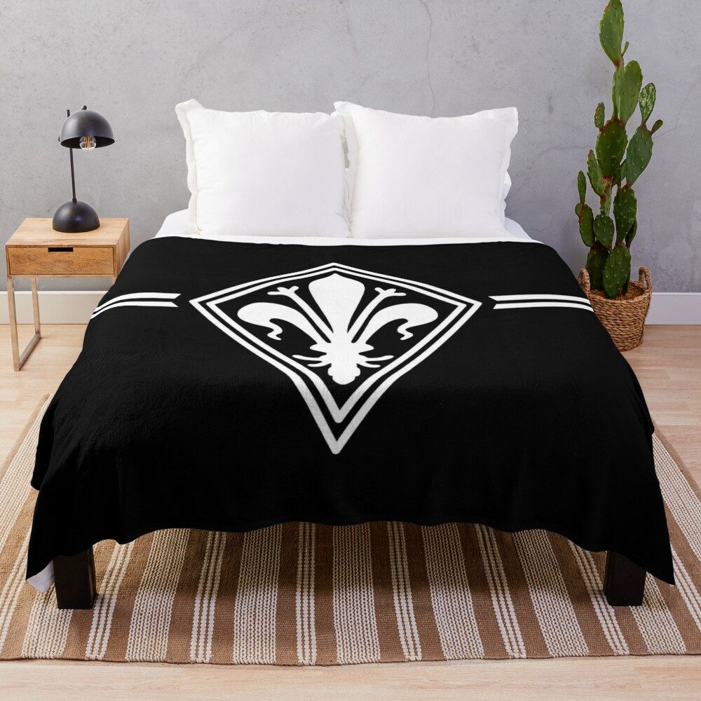 ACF Fiorentina Black Fleece Blanket ACF Fiorentina Black Fleece Blanket