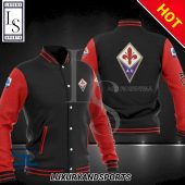 ACF Fiorentina Black Red Baseball Jacket