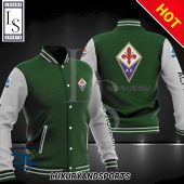 ACF Fiorentina Green White Baseball Jacket