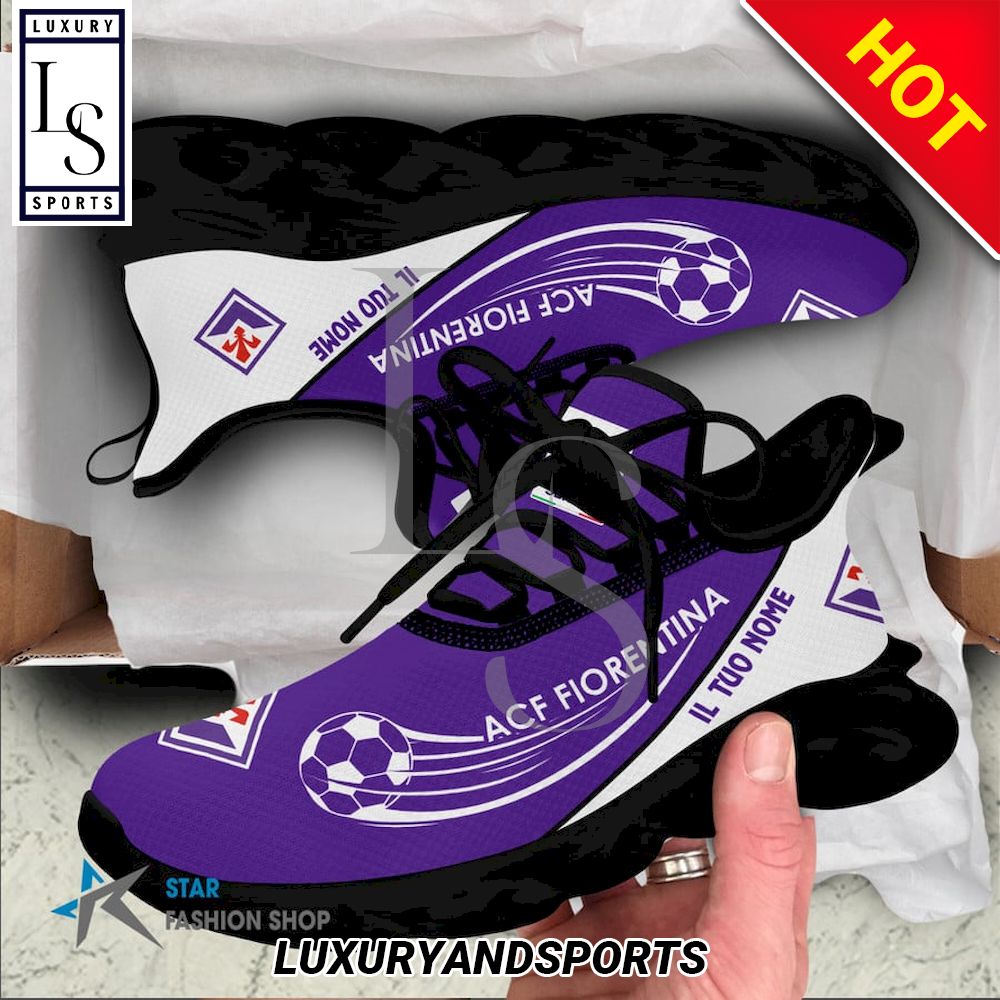 ACF Fiorentina Custom Name Purple Max Soul Shoes ACF Fiorentina Custom Name Purple Max Soul Shoes