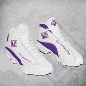 ACF Fiorentina White Purple Air Jordan 13 Shoes