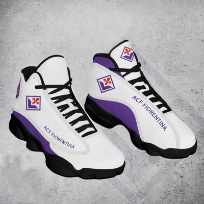 ACF Fiorentina White Purple Air Jordan 13 Shoes