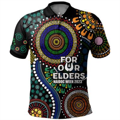 Australia NAIDOC Week Custom Polo Shirt - For Our Elder NAIDOC Week 2023